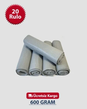 Battal Boy Enfekte Çamaşır 72x95 Gri Çöp Poşeti